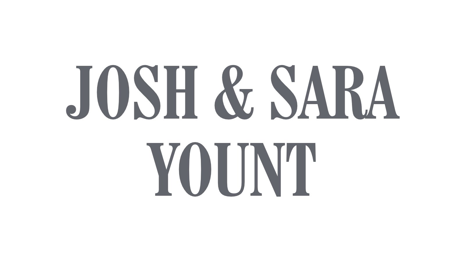 Josh and Sara Yount
