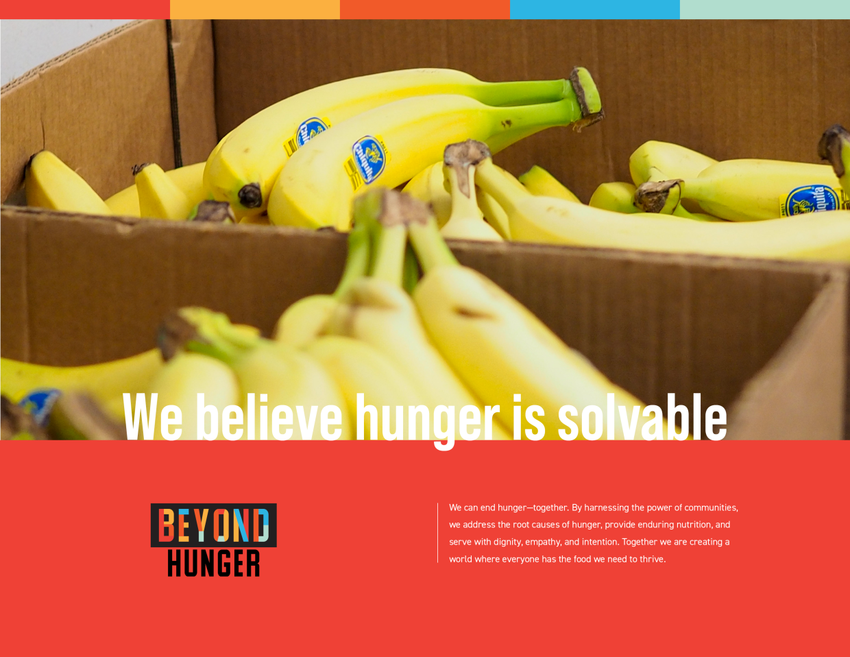 We believe hunger is solvable