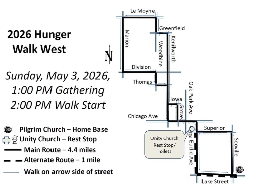 Crop Hunger Walk Route