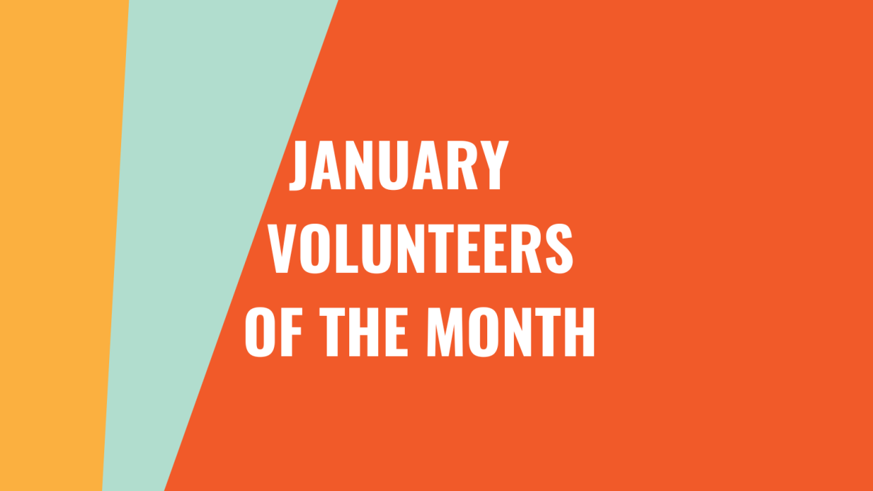 January volunteers of the month