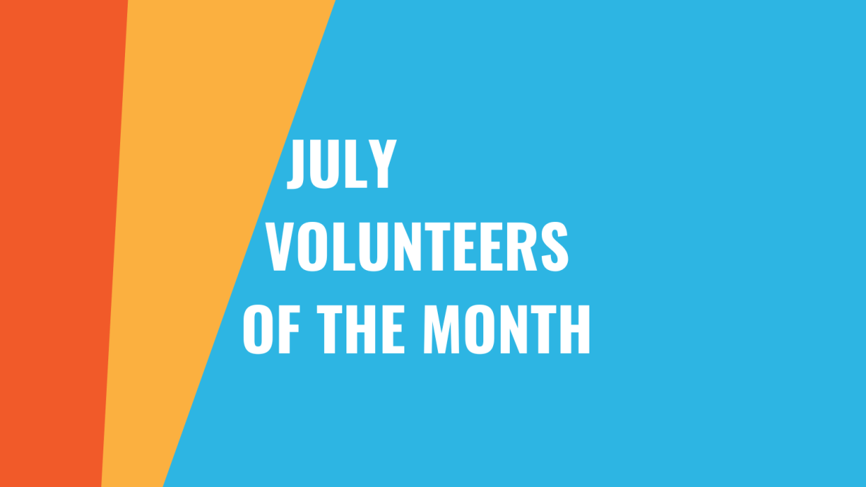July volunteers of the month