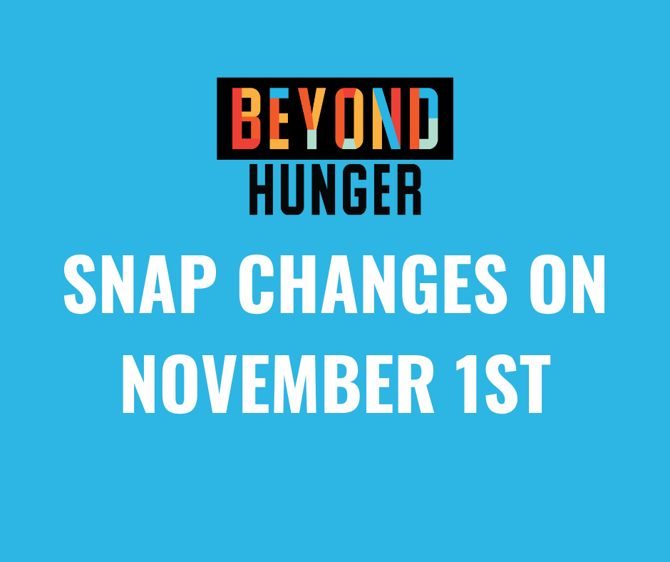 SNAP changes on November 1st