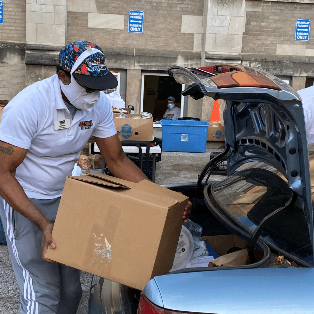 DAvid loading up a box