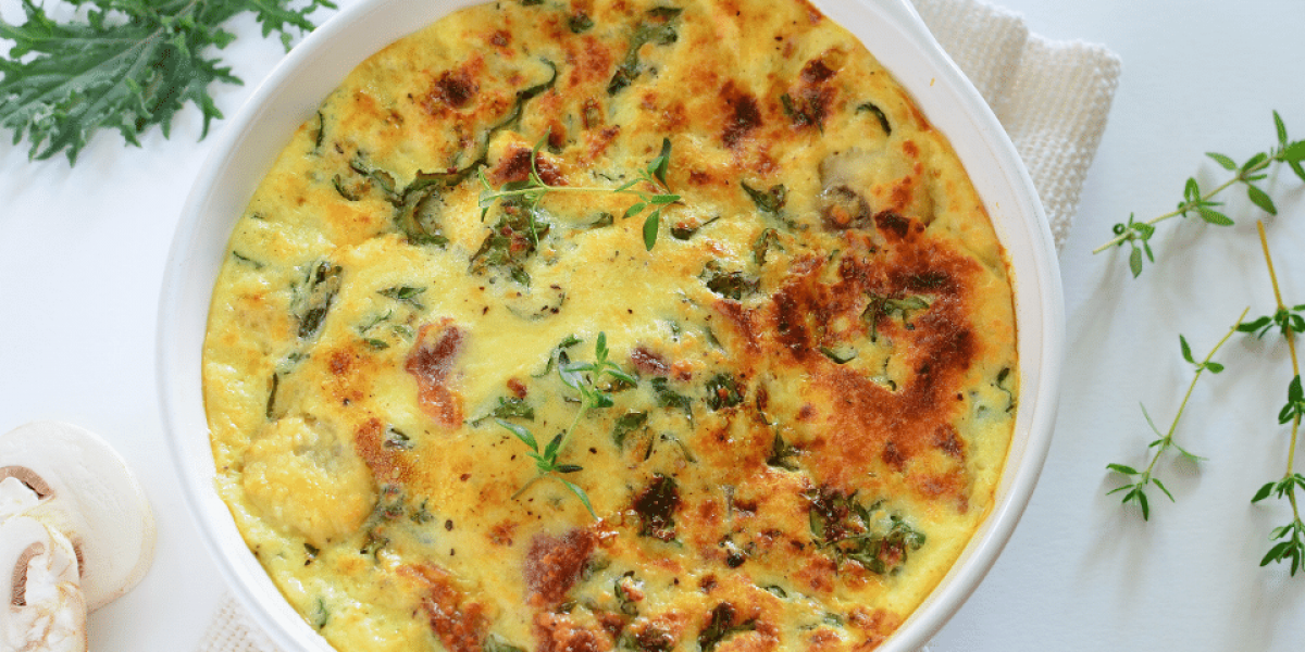 Greens and Bacon Fritatta