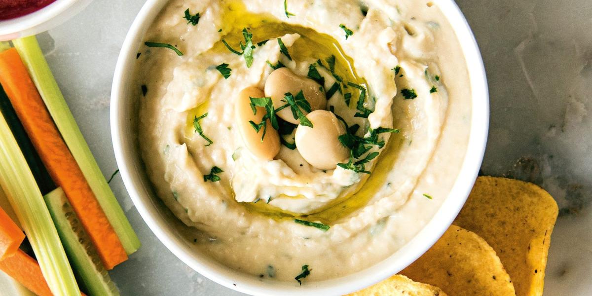 mashed white beans with garlic and lemon