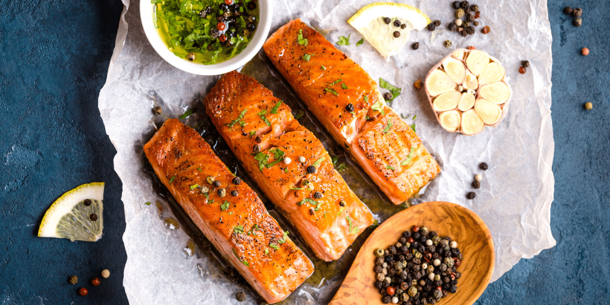 Fish with cilantro