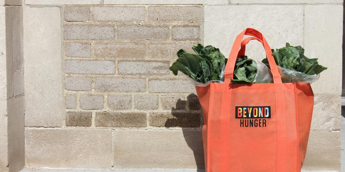 BH Orange bag with greens