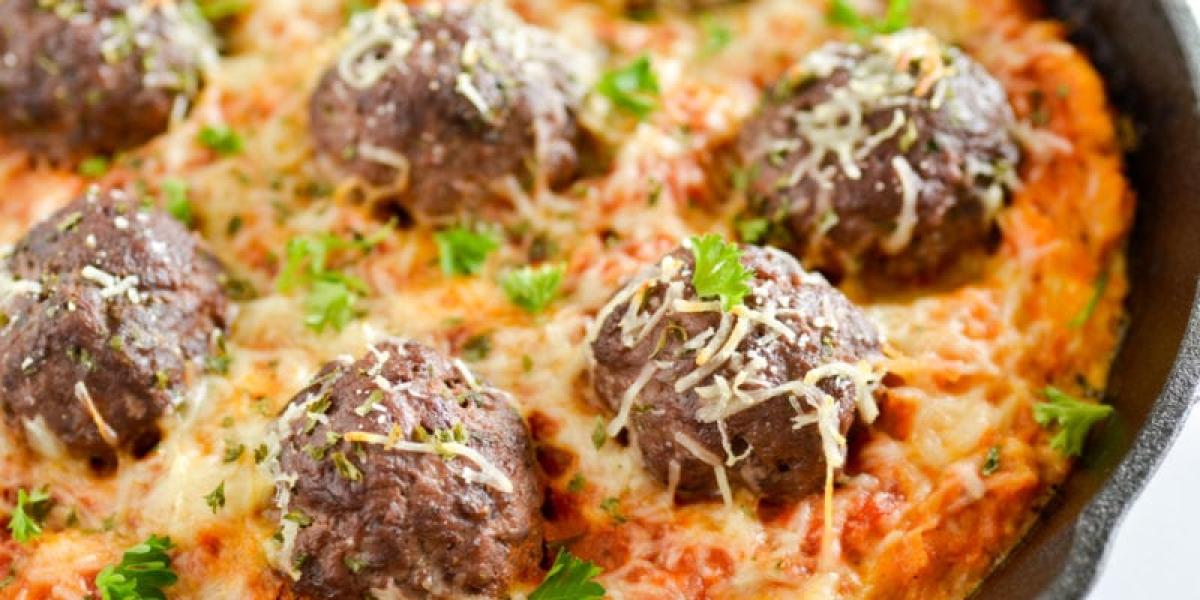 Spaghetti Squash meatball casserole