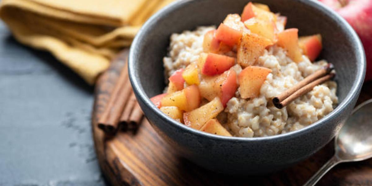 overnight oats with stewed apples