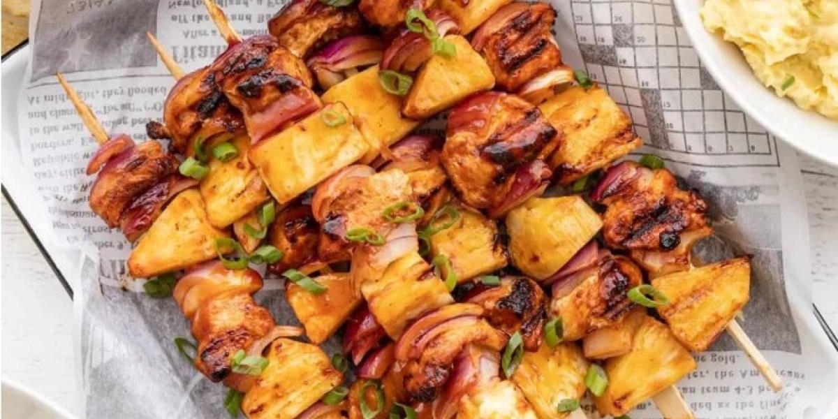 Pineapple Chicken Kebabs