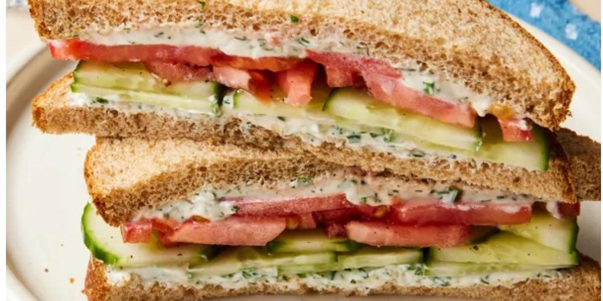 Cucumber Tomato Sandwich