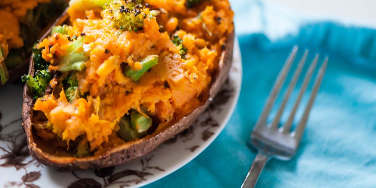 sweet potato cheese broccoli