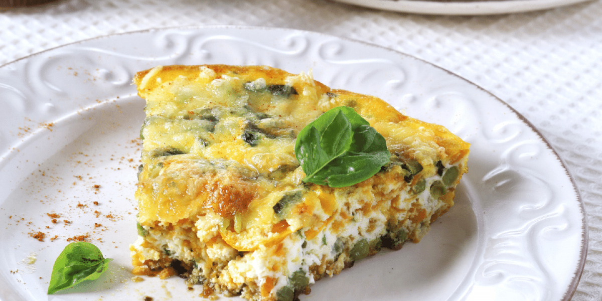 Bacon and greens fritatta