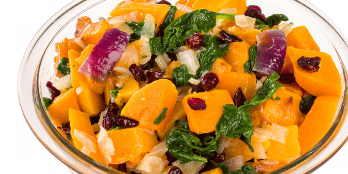 butternut squash with cranberries