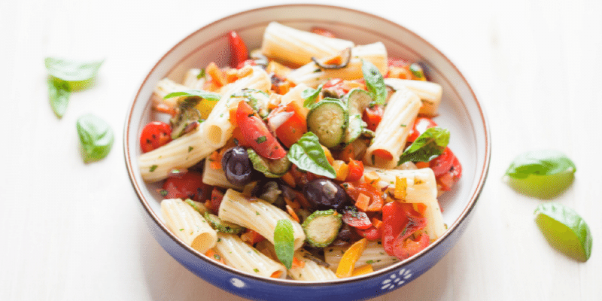 pasta with veggies