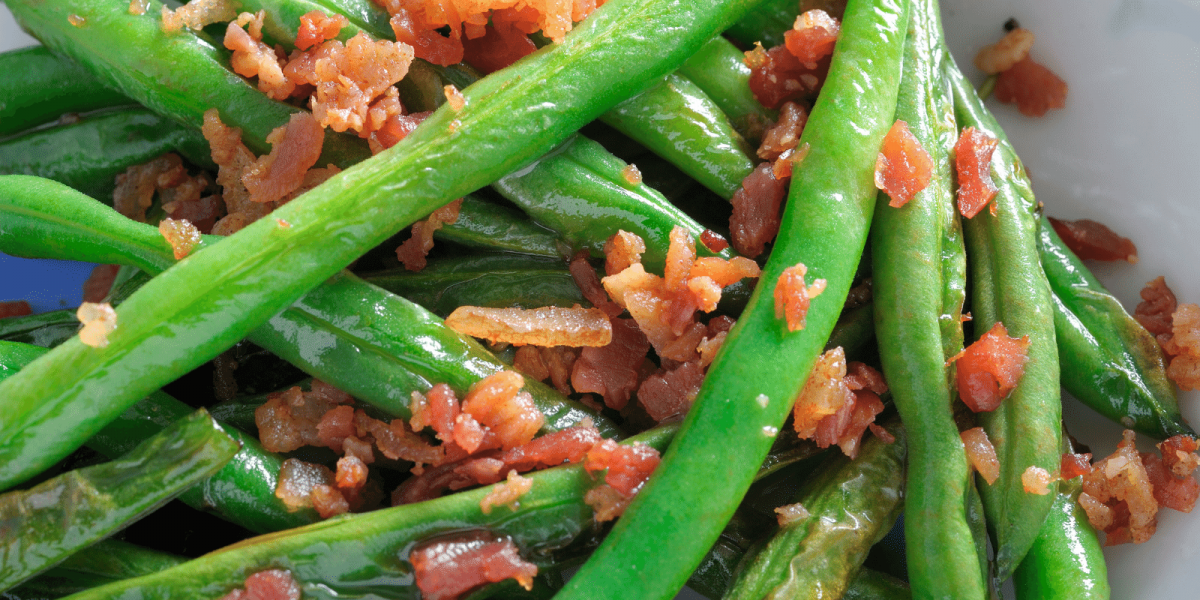 green bean and bacon saute