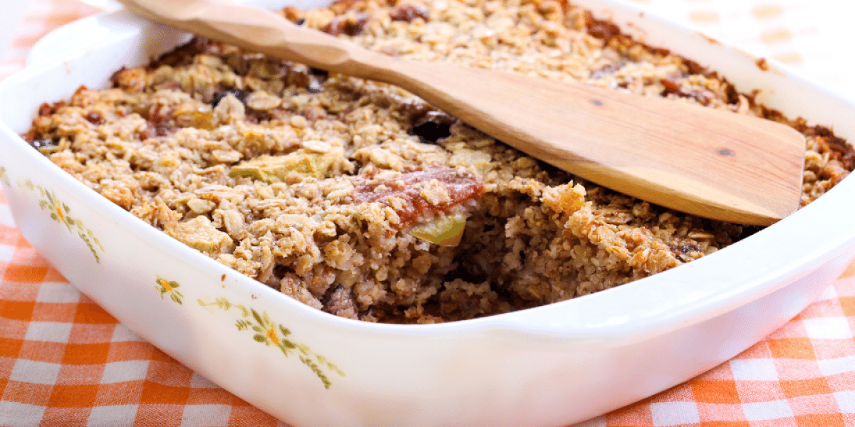 baked oatmeal with raisins