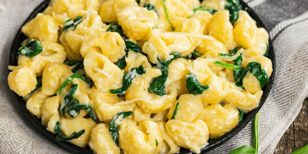 spinach mac n cheese