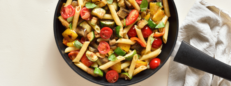 Whole Wheat Pasta Salad with Roasted VEggies