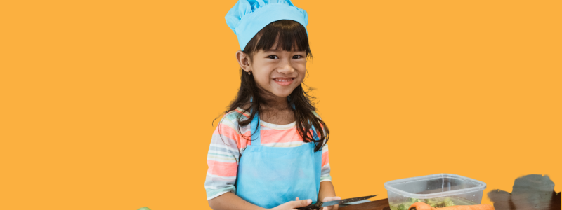 Little Girl Cooking