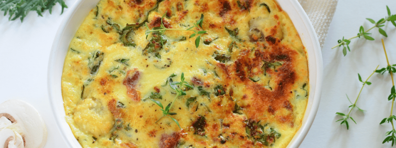 Greens and Bacon Fritatta