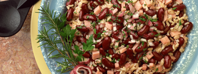kidney bean and rice stew