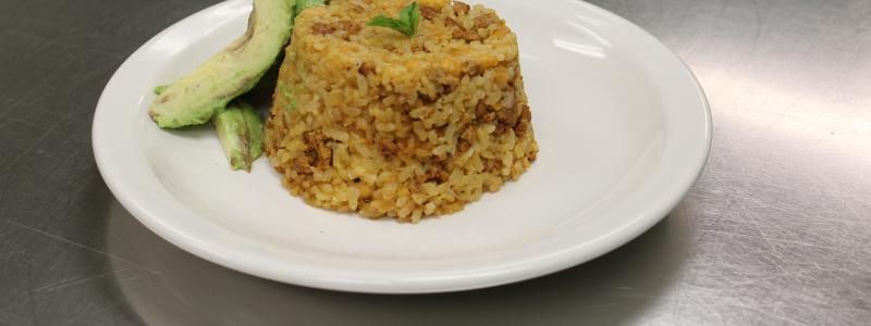 ARroz con chorizo y garbanzos