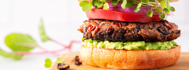 black bean burger