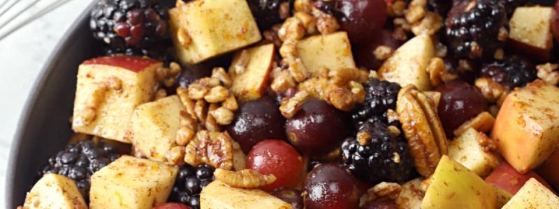 grapes blackberries walnuts cinnamon lemon orange