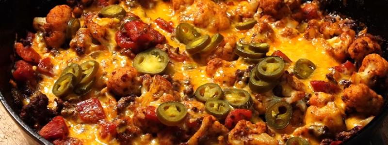 cheesy beef and cauliflower casserole