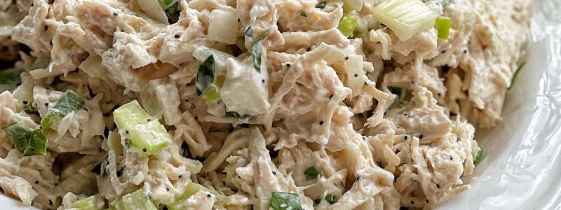 cooked chicken parsley chives dill weed mayo