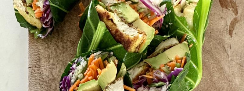 collard leaf carrot cucumber peanut butter