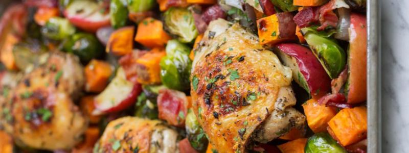 Sheet pan chicken and vegetables
