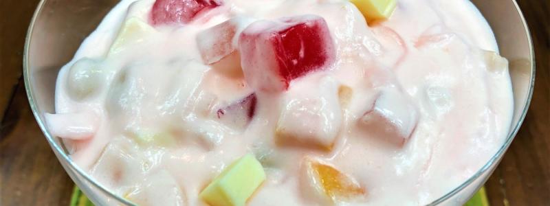 fruit cocktail fruit cream condensed milk 
