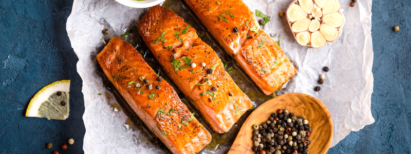 Fish with cilantro
