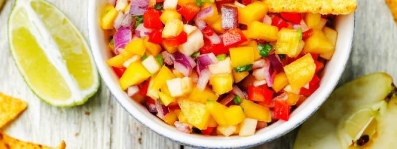 mango cilantro bell pepper onion lime