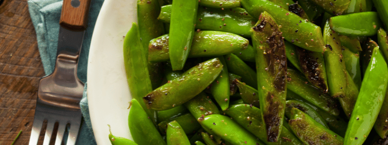 garlic snap peas