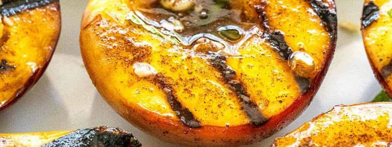 peaches pecans yogurt maple syrup