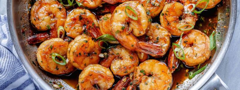 Honey garlic shrimp