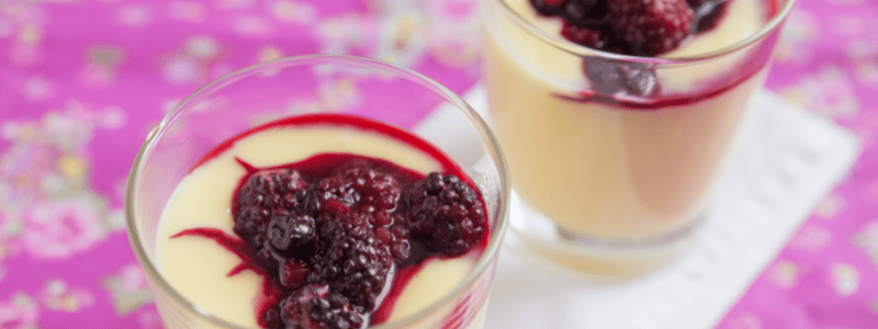 lemon chiffon with fresh berries