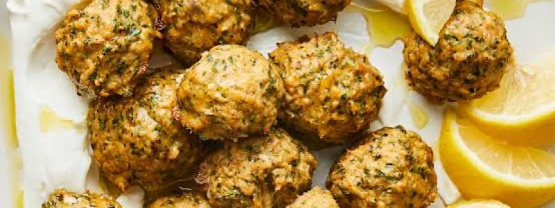 ground chicken fresh herbs Greek yogurt lemon juice