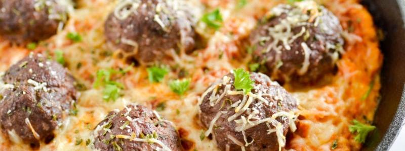 Spaghetti Squash meatball casserole