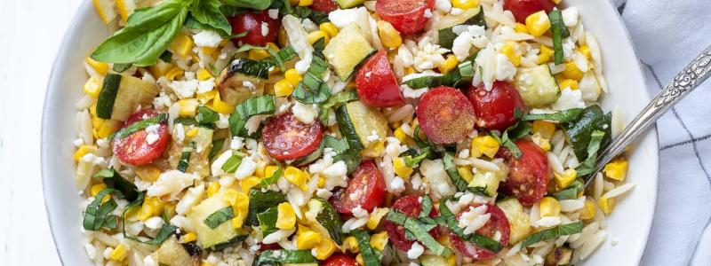 Orzo pasta salad