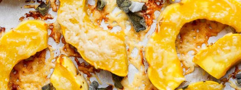 delicata squash, herbs, Parmesan