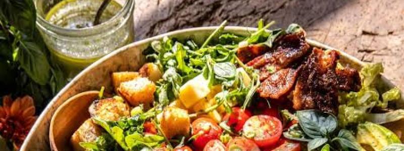 salmon arugula romaine avocado tomato