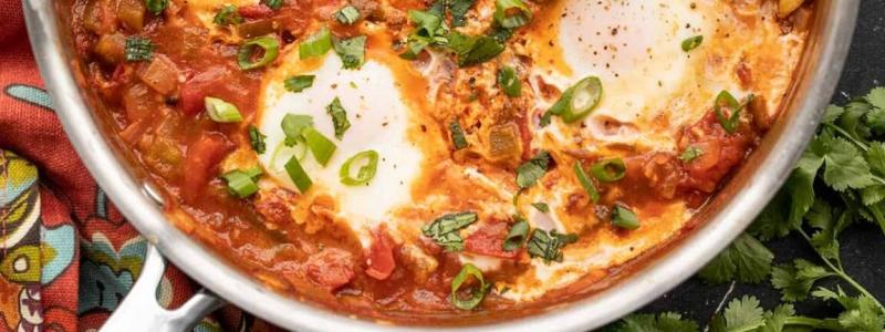 Salsa Poached Eggs