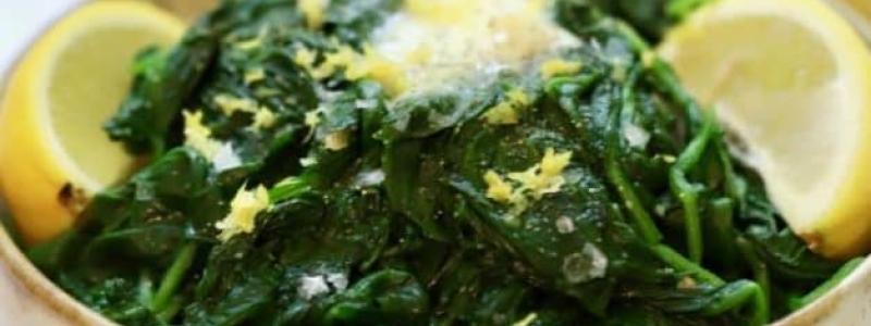 spinach lemon butter olive oil