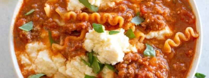 Lasagna Soup