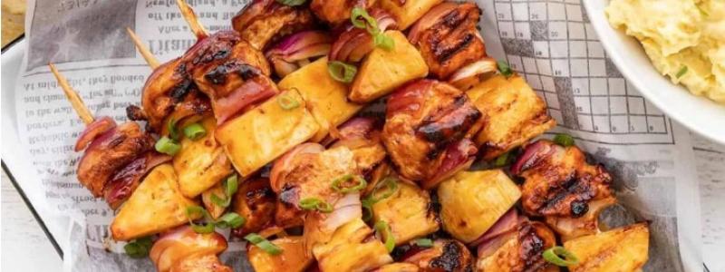 Pineapple Chicken Kebabs