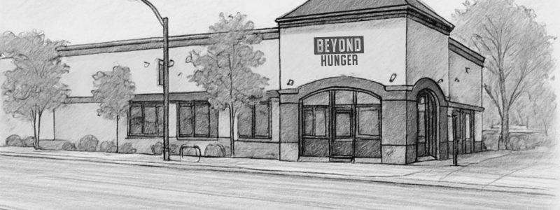 A sketch of the Beyond Hunger building
